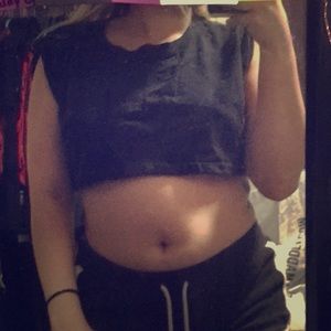 Forever21 crop top muscle shirt